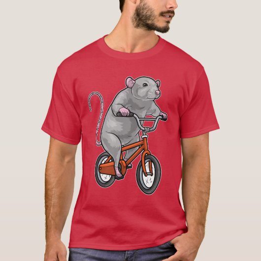 マウス自転車 Tシャツ (正面)