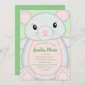 マウス誕生日パーティー 招待状 (正面/裏面)