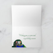 マウス読ファミリーの暖炉クリスマスカード カード (内部)