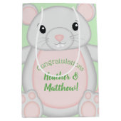 マウス赤ちゃんシャワー ミディアムペーパーバッグ (正面)