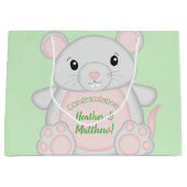 マウス赤ちゃんシャワー ラージペーパーバッグ (正面)