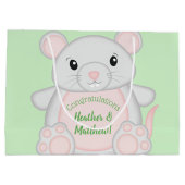 マウス赤ちゃんシャワー ラージペーパーバッグ (裏面)