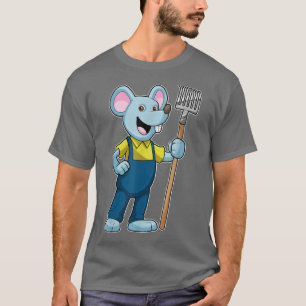 マウス農家レイクオーバーオール Tシャツ