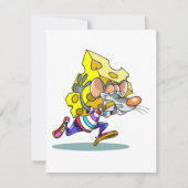 マウス運のチーズ招待状 招待状 (正面)