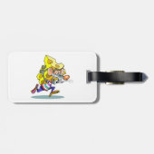 マウス運のチーズ荷物タグ ラゲッジタグ (裏面横)