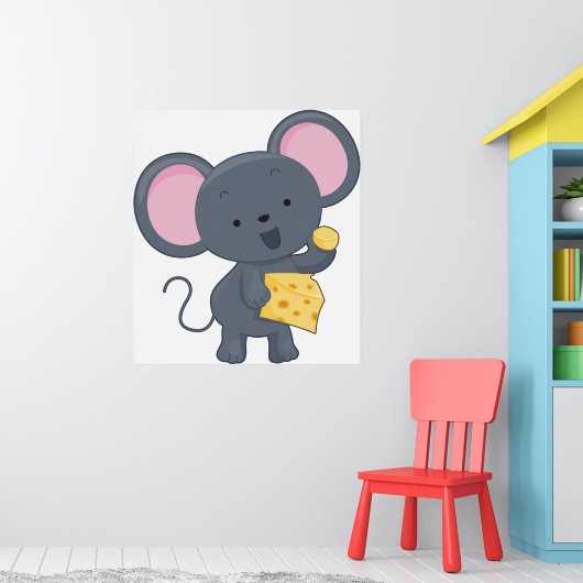 マウス食べチーズ ポスター