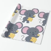 マウス食べチーズ ラッピングペーパー (アンロールド)