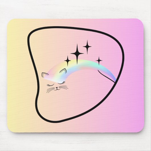 マウス10代のパッド子猫 マウスパッド (正面)