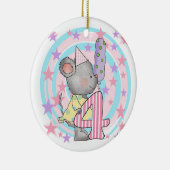 マウス4th誕生日Tシャツとギフト セラミックオーナメント (右)