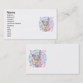 マウス4th誕生日Tシャツとギフト 名刺 (正面/裏面)