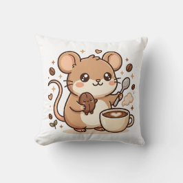マウス かわいい コーヒー スロー枕 クッション
