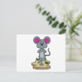 マウス アット ヨガ フィットネス ポストカード (スタンド正面)