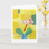 マウス カード (黄色い花)