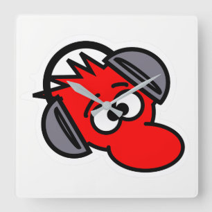 マウス スクエア壁時計