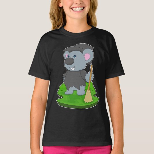 マウス ハロウィン ウィッチ Tシャツ (正面)