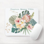マウス・パッド内の幸せ開花 マウスパッド (マウス)