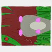 マウス フリースブランケット (正面(横))