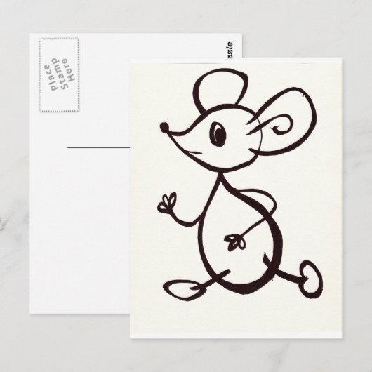 マウス ポストカード (正面/裏面)