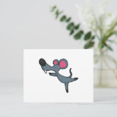 マウス ヨガ ストレッチ エクササイズ ポストカード (スタンド正面)