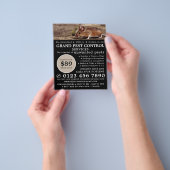 マウス、害虫駆除広告の チラシ (手)