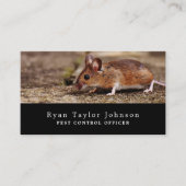 マウス、害虫駆除 名刺 (正面)