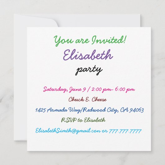 マウス 招待状 (裏面)