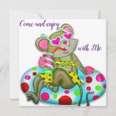 マウス 招待状 (正面)