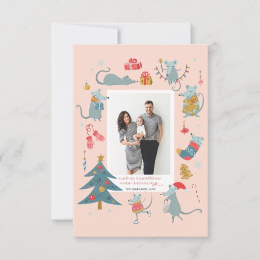 マウス 生き物が休みの間を揺り動かしていなかった 招待状 (正面)