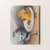 マウス(Mus-musculus)イラストレーション ジグソーパズル (縦)