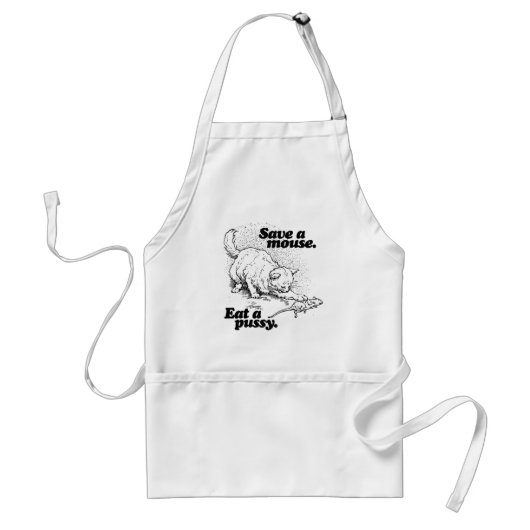 マウス- .PNG --を救って下さい スタンダードエプロン (正面)