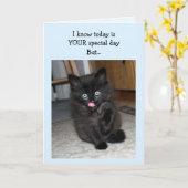 マウズーキットンハッピーバースデーカード カード (黄色い花)