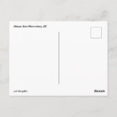 マウナケア天文台はがき ポストカード (裏面)