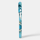 マウナローラハワイアンハイビスカスプレイドティール（緑がかった色） Case-Mate iPhoneケース (裏面 / 左)