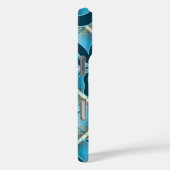 マウナローラハワイアンハイビスカスプレイドティール（緑がかった色） Case-Mate iPhoneケース (裏面 / 右)