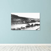 マウピン、オレゴン、デシュテスリバービュー キャンバスプリント (インサイチュ (ウッドフロア))