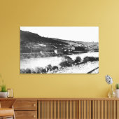 マウピン、オレゴン、デシュテスリバービュー キャンバスプリント (インサイチュ (リビング))