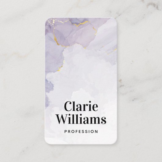 マウブパープル水色液モダン剤  名刺 (正面)