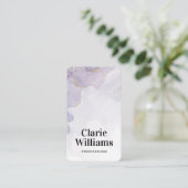 マウブパープル水色液モダン剤  名刺 (スタンド正面)