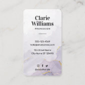 マウブパープル水色液モダン剤  名刺 (裏面)