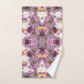 マウブビクトリアンフラワーズ  バスタオルセット (ハンドタオル)