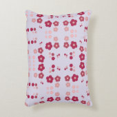 マウブピンクとラズベリー アクセントクッション (正面(垂直))