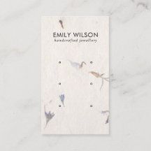 マウブ花びら手作り紙3スタッドイヤリングディスプレイ