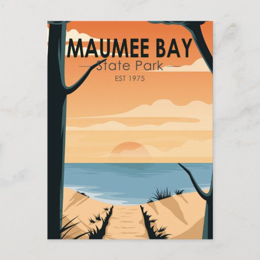 マウメベイ州パークオハイオヴィンテージ ポストカード (正面)