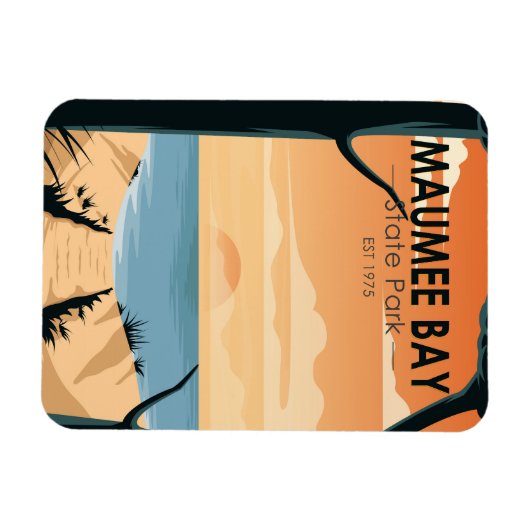 マウメベイ州パークオハイオヴィンテージ マグネット (横)