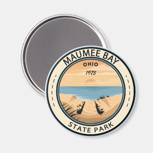 マウメベイ州パークオハイオヴィンテージ マグネット (正面/裏面)