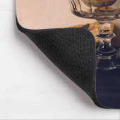 マウロデイヴィッド著メロンが付いている水晶皿 マウスパッド (コーナー)