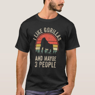 マウンおもしろいトゴリラデザインアートグラフィックマウンテン Tシャツ