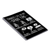 マウンおもしろいトバイク恋人MTBユーモアサイクリング ノートブック (右側)