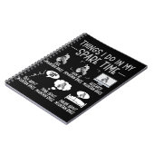 マウンおもしろいトバイク恋人MTBユーモアサイクリング ノートブック (左側)