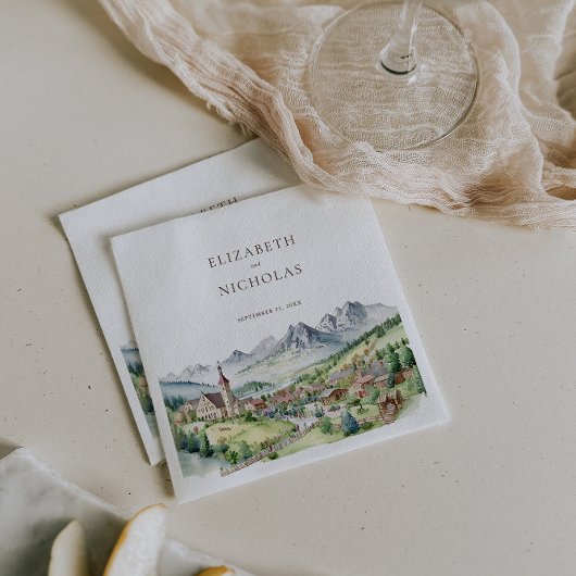 マウンエレガントトヴィレッジタウン | 結婚s スタンダードカクテルナプキン